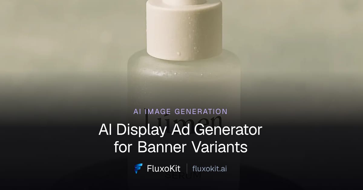 AI Display Ad Generator for Banner Variants | FluxoKit